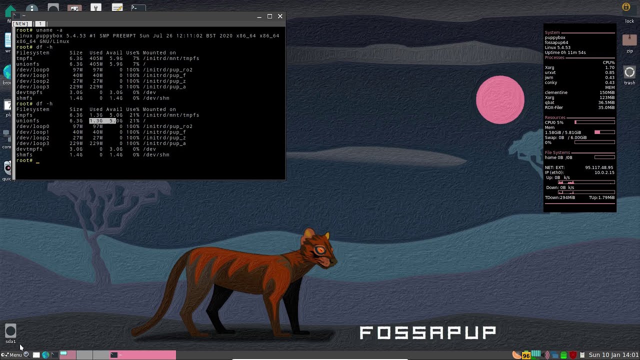 Linux Dog A Puppy Linux részletei és felülvizsgálata - Linux infók